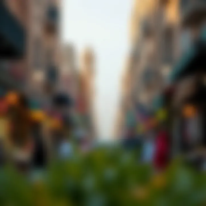 Cultural Essence in Al Fahidi Vibrant market scene in the historic Al Fahidi district