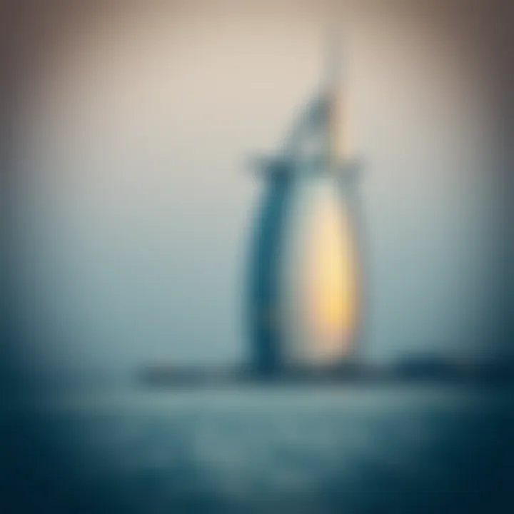 Burj Al Arab - A Symbol of Luxury The luxurious Burj Al Arab standing majestically against the sea