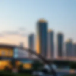 Dubai skyline view showcasing modern architecture
