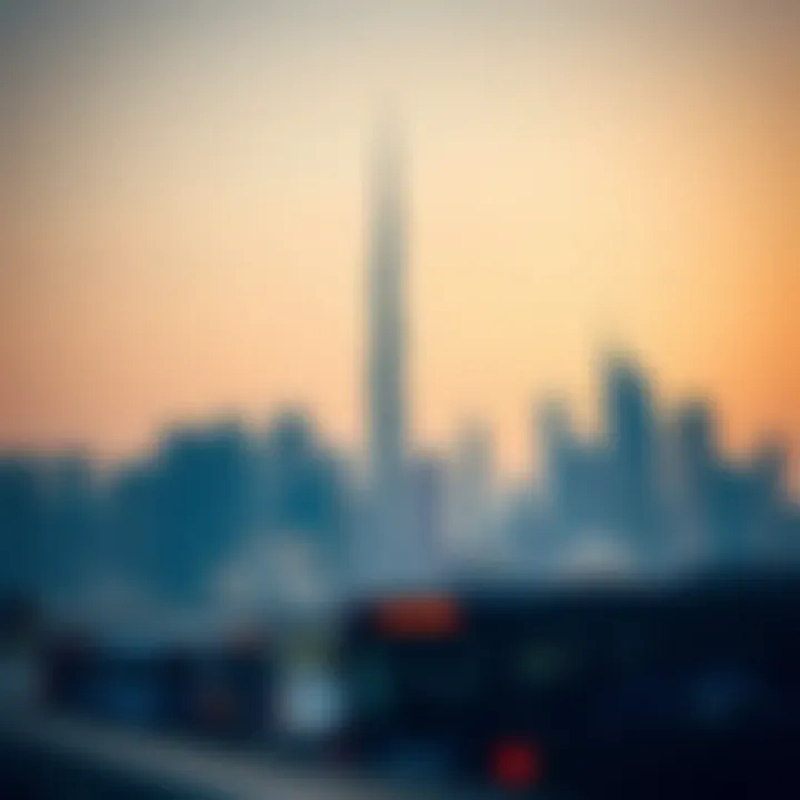 Dubai's Modern Skyline Stunning skyline of Dubai showcasing modern architecture