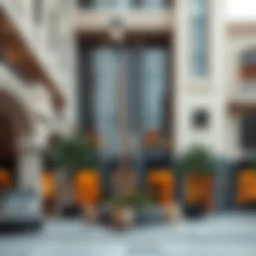 Unique Architectural Features of Al Barsha Boutique Building Architectural view of Al Barsha Boutique Building highlighting its unique features