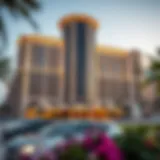 Architectural Elegance of Al Fattan Plaza Breathtaking exterior view of Al Fattan Plaza showcasing its unique architectural features