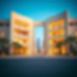 Exterior view of Al Khail Gate showcasing modern architecture