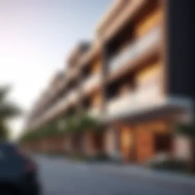 Residential Architecture in Al Maktoum City Modern residential architecture in Al Maktoum City