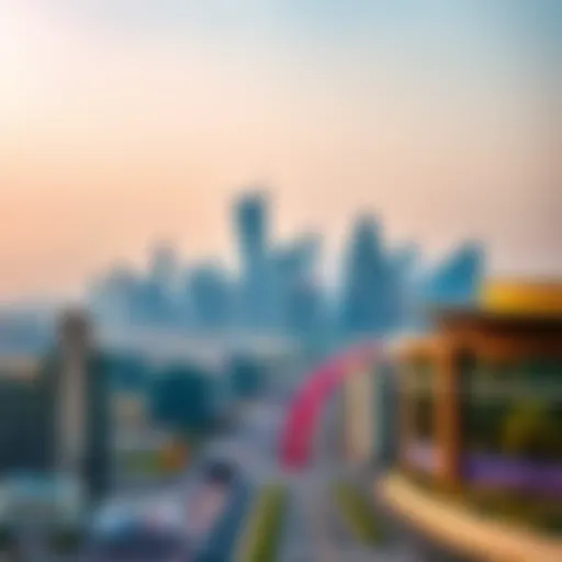 Stunning skyline view of Al Maktoum City