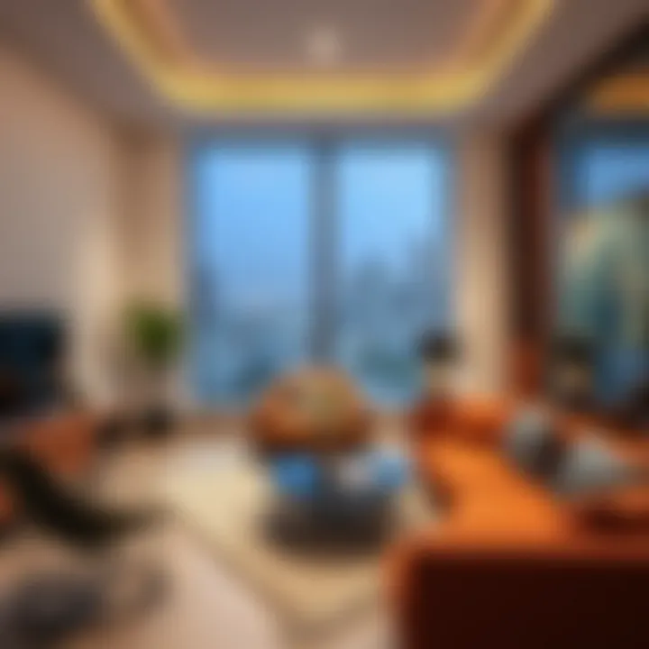 A Stylish Studio in Al Rigga Modern studio interior with contemporary decor