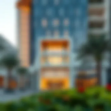 Architectural Marvel of Al Sayegh Building Stunning facade of Al Sayegh Building showcasing modern architecture