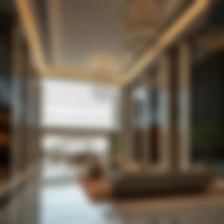 Elegant Lobby Design of Al Sayegh Building Spacious lobby area with contemporary design elements in Al Sayegh Building