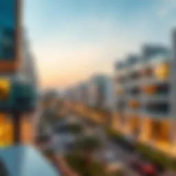 An overview of the Dip area showcasing its modern architecture and vibrant community.