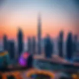 Stunning skyline of Dubai highlighting residential towers