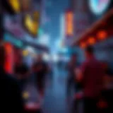 Vibrant nightlife in Dubai