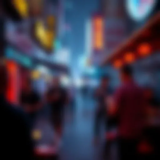 Vibrant nightlife in Dubai