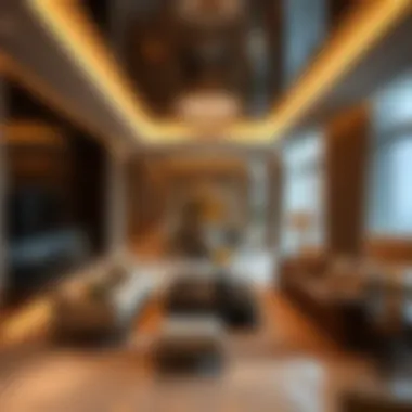 Interior Luxury of Burj Khalifa Apartment Luxurious apartment interior in the Burj Khalifa