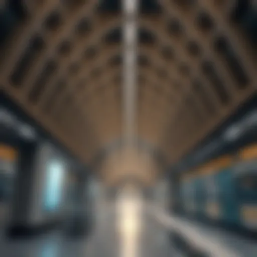 Architectural Features of BurJuman Metro Station BurJuman Metro Station architecture