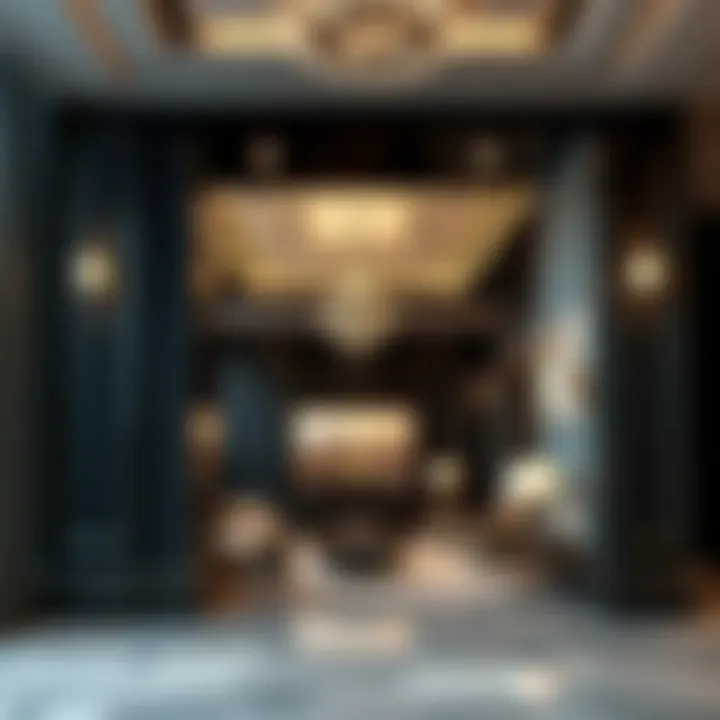 Luxury Interiors of Al Attar Tower Interior design elements of Al Attar Tower highlighting luxury finishes
