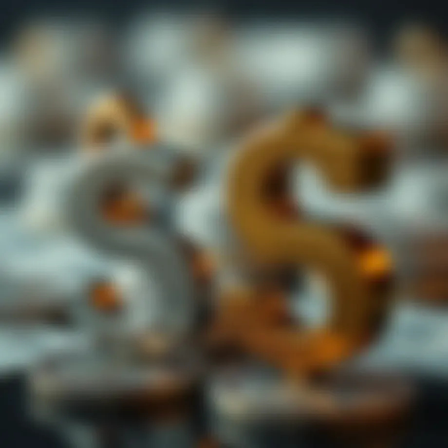 Currency symbols of USD and AED together