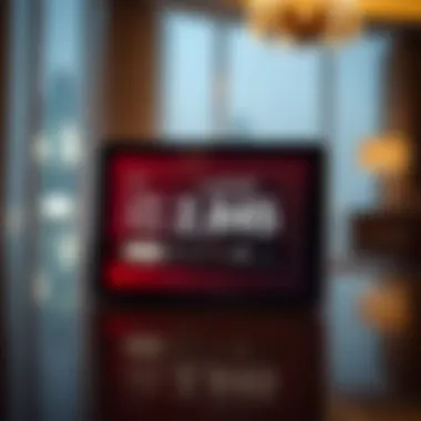 Digital Integration of UAE Pass in Real Estate Illustration of a digital device displaying UAE Pass services