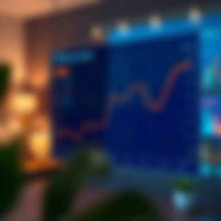 Graph showcasing rental trends over time in Dubai