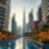 Luxurious Dubai Skyline Luxurious Dubai skyline showcasing modern architecture