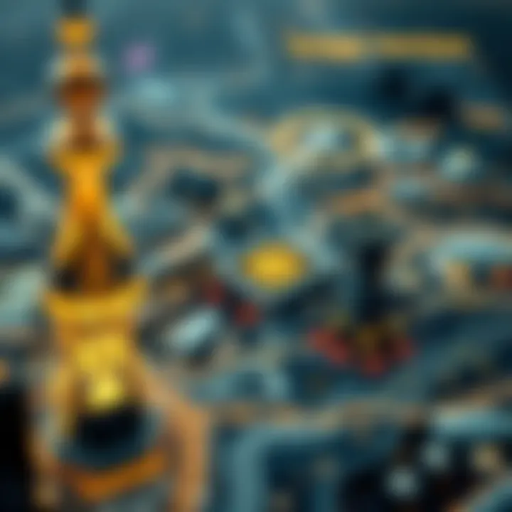 A map highlighting key tech zones in Dubai