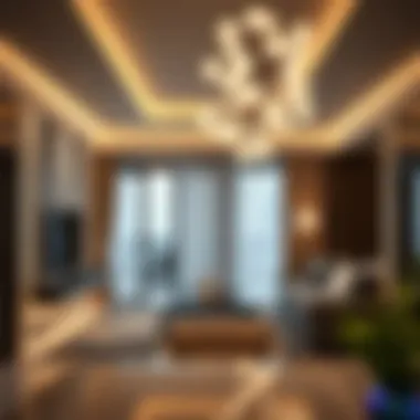 Luxurious Interior Design in Dubai Villanova Luxurious interior of a residential unit in Dubai Villanova highlighting modern design