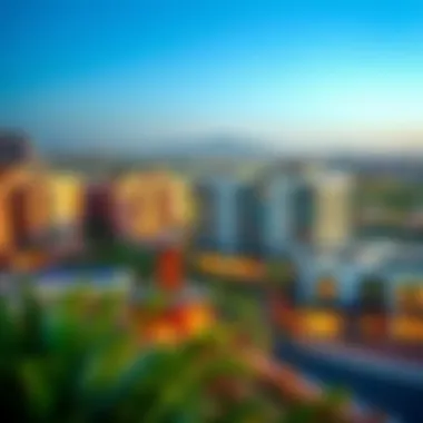 Panoramic View of Dubai Villanova A panoramic view of Dubai Villanova showcasing its modern architecture and lush landscapes