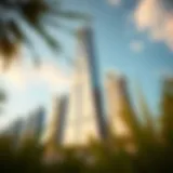 Stunning architectural design of the Elegance Tower in Dubai