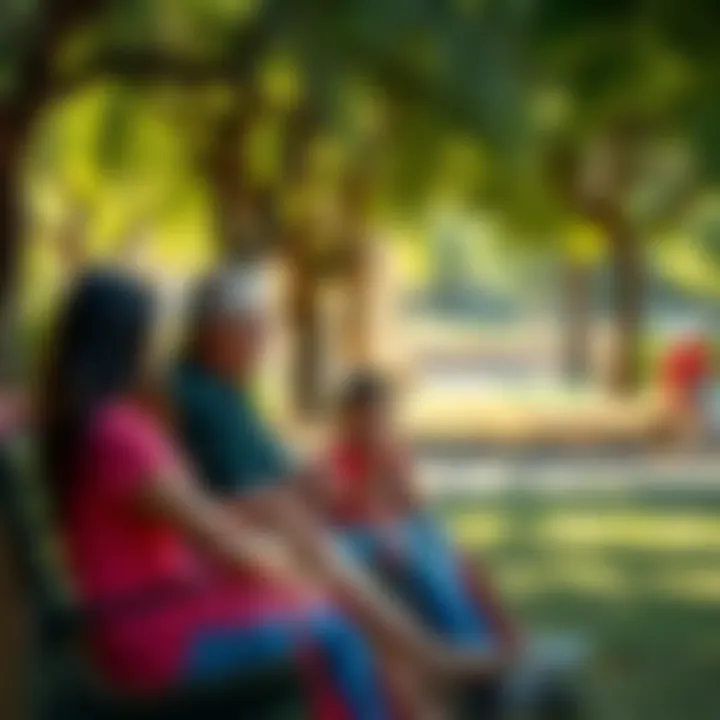 Leisure Activities in Al Ghadeer Family enjoying leisure time in a park within Al Ghadeer.