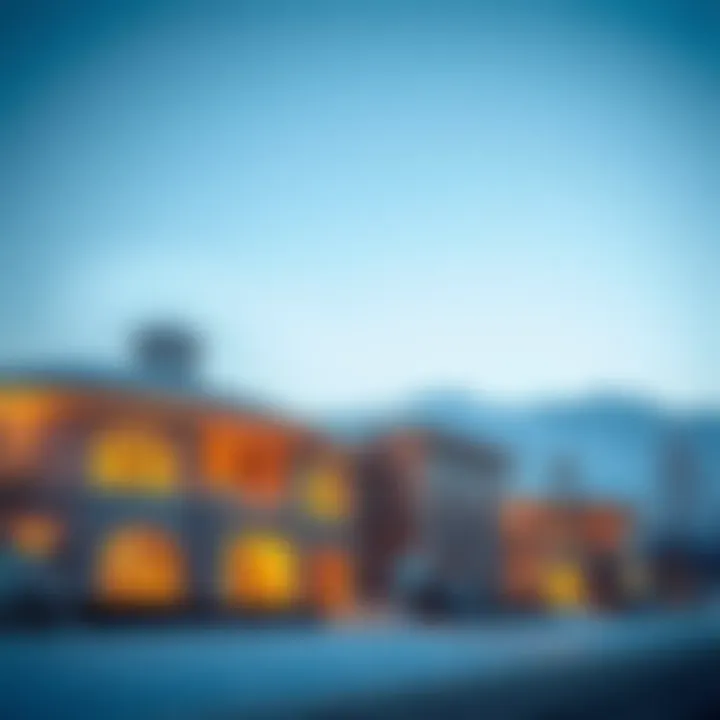 Luxury real estate developments in Dubai under clear winter skies