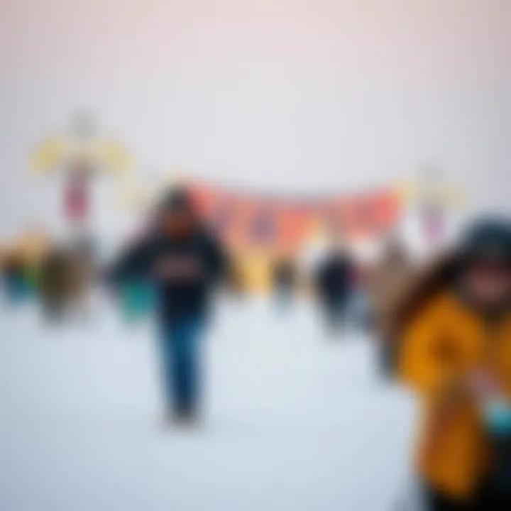 Tourists enjoying various winter activities in Dubai