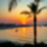 Breathtaking Sunset at Al Ain Beach Scenic view of Al Ain Beach during sunset