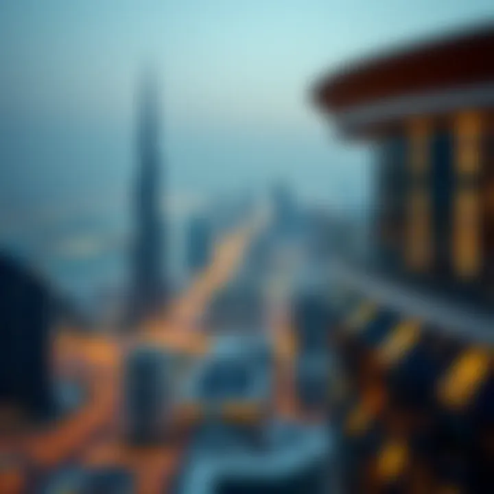 Dubai Skyline View from Al Bahri 2 Panoramic view of the Dubai skyline from Al Bahri 2