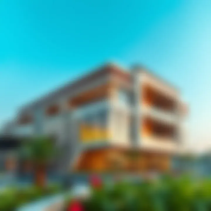 Exterior view of Al Fajer Complex showcasing its modern architecture
