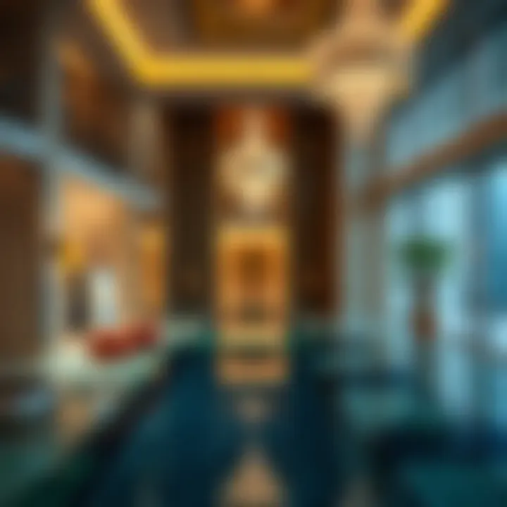 Interior amenities of Al Fajer Complex highlighting luxury facilities