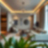 Contemporary Studio Living in Al Ghurair Properties Modern studio interior with elegant furnishings