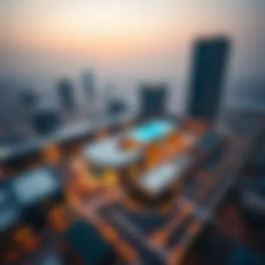 Aerial View of Al Karama Business Center Aerial view of Al Karama Business Center showcasing its strategic location