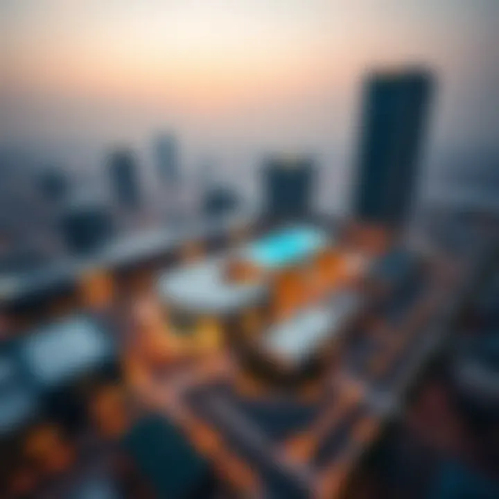 Aerial View of Al Karama Business Center Aerial view of Al Karama Business Center showcasing its strategic location