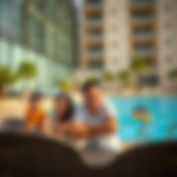 Family Leisure in المرابع العربية Family enjoying recreational facilities in المرابع العربية