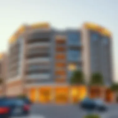 Al Masaood Tower: Architectural Design Exterior view of Al Masaood Tower showcasing its unique architectural design