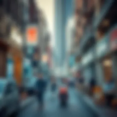 Vibrant Street Scene in القصيص A vibrant street scene in القصيص with bustling shops and cafes