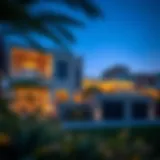 Luxurious exterior view of Al Sarfa Villas showcasing modern architecture