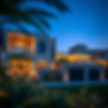 Luxurious Exterior of Al Sarfa Villas Luxurious exterior view of Al Sarfa Villas showcasing modern architecture