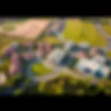 Aerial View of Badr Al Khawaneej Aerial view of Badr Al Khawaneej showcasing its residential layout and greenery