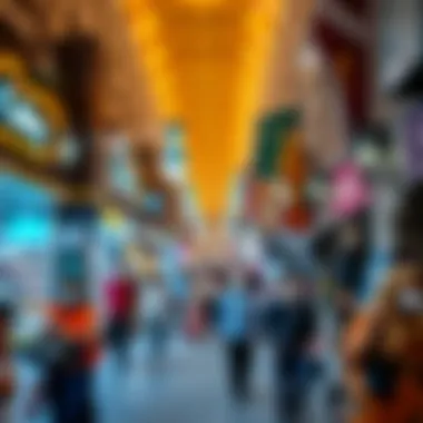 Embracing the Lively Spirit of Meena Bazaar A bustling street view of shoppers enjoying the lively atmosphere of Meena Bazaar