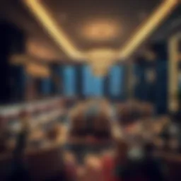 Luxurious club interior in Business Bay