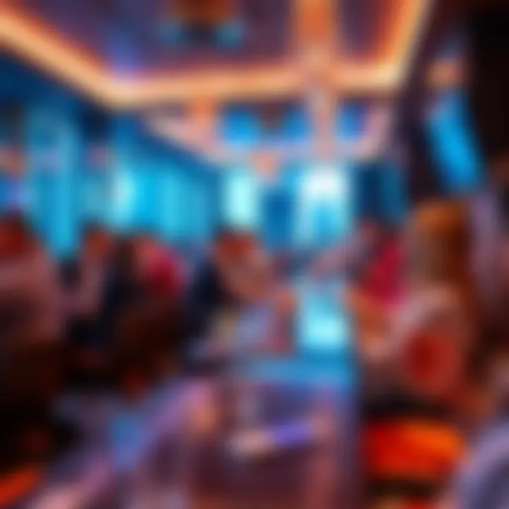 Networking event at a vibrant club