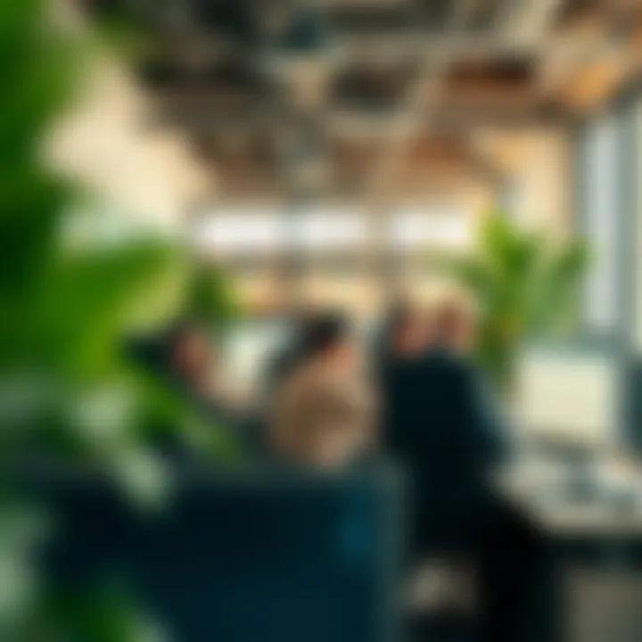 Innovative Professionals at Work A communal workspace filled with innovative professionals