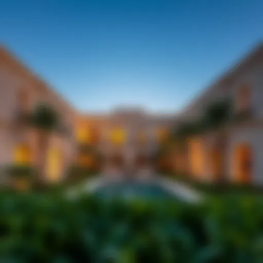 Exterior view showcasing the architectural elegance of Danube Villas