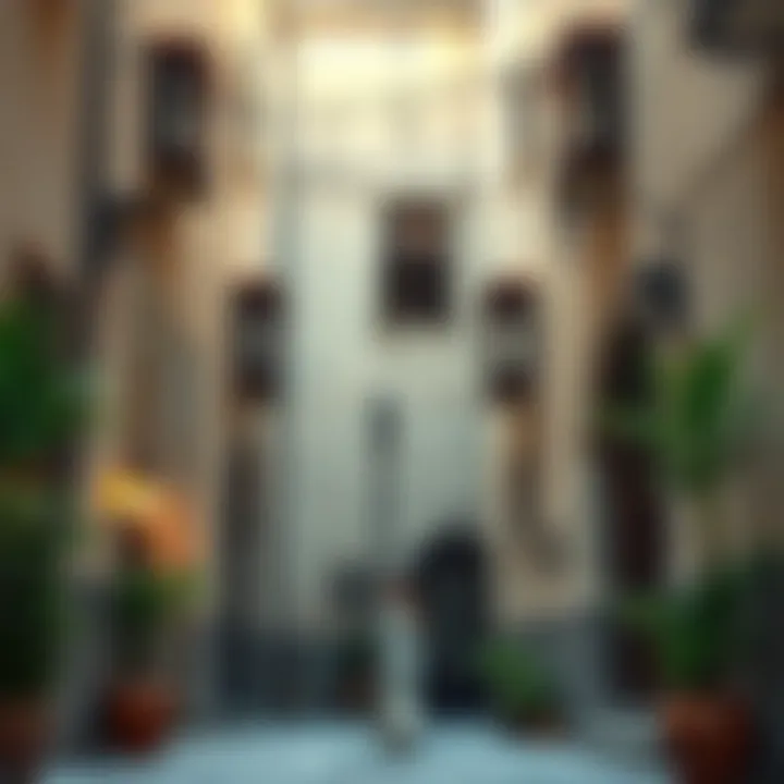 Charming Alleyways of Old Dubai Charming hidden alleyways in old Dubai showcasing traditional architecture