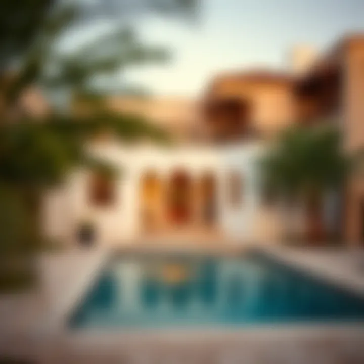 Traditional Emirati Homes and Heritage An artistic view of traditional Emirati homes reflecting the local heritage